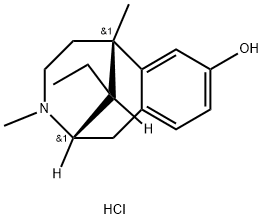beta-2'-Hydroxy-9-ethyl-5-methyl-6,7-benzomorphan hydrochloride 结构式