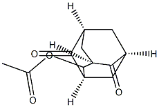 4-Acetyloxy-tricyclo[3.3.1.13,7]decane-2,6-dione 结构式