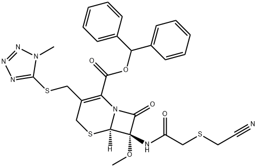 头孢美唑钠-头孢美唑杂质 结构式