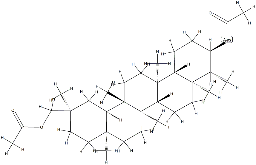 D:A-Friedooleanane-3α,29-diol diacetate 结构式