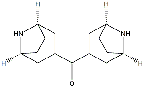 Bis[(1β,5β)-8-azabicyclo[3.2.1]octan-3α-yl]methanone 结构式