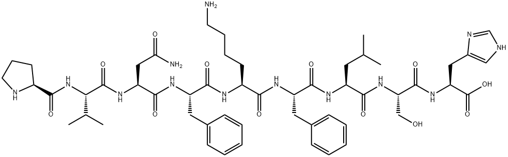 Hemopressin (rat) 结构式