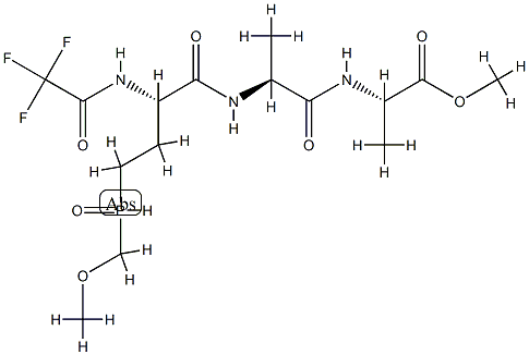 4-(Methoxymethylphosphinyl)-N-(trifluoroacetyl)-L-Abu-L-Ala-L-Ala-OMe 结构式