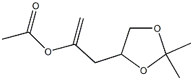 2,2-Dimethyl-α-methylene-1,3-dioxolane-4-ethanol acetate 结构式