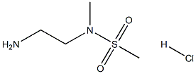 N-(2-氨基乙基)-N-甲基甲磺酰胺盐酸盐 结构式