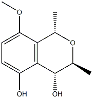 1H-2-Benzopyran-4,5-diol, 3,4-dihydro-8-methoxy-1,3-dimethyl-, (1R,3R,4S)-rel- (9CI) 结构式
