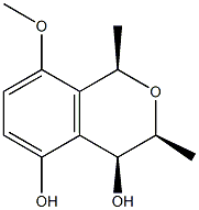 1H-2-Benzopyran-4,5-diol, 3,4-dihydro-8-methoxy-1,3-dimethyl-, (1R,3S,4S)-rel- (9CI) 结构式