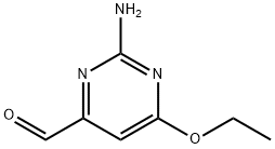 4-Pyrimidinecarboxaldehyde,2-amino-6-ethoxy-(9CI) 结构式