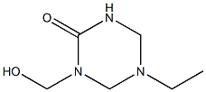 1,3,5-Triazin-2(1H)-one,5-ethyltetrahydro-1-(hydroxymethyl)-(9CI) 结构式