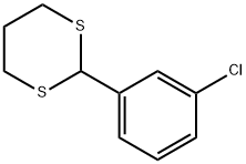 2-(3-Chlorophenyl)-1,3-dithiane 结构式