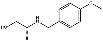 (2R)-2-{[(4-methoxyphenyl)methyl]amino}propan-1-ol 结构式
