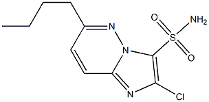 "Imidazo[1,2-b]pyridazine-3-sulfonamide, 结构式