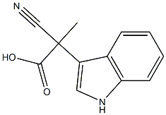 1H-Indole-3-aceticacid,-alpha--cyano--alpha--methyl-(9CI) 结构式