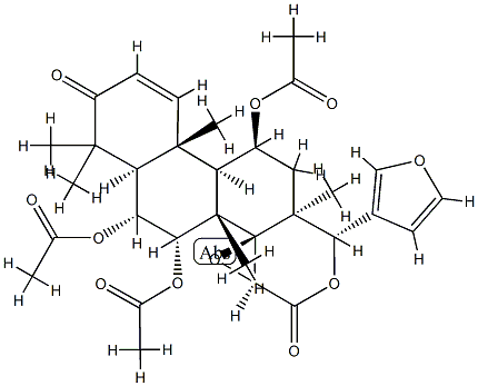 6,11-diacetoxygedunin 结构式