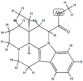 16,17-二氢阿扑长春胺 结构式