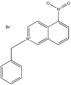 Isoquinolinium, 5-nitro-2-(phenylmethyl)-,bromide (1:1) 结构式