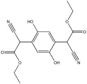 Α,Α-二氰基-2,5-二羟基对苯二乙酸二乙酯 结构式