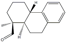 (1S)-1,2,3,4,4aβ,9,10,10aα-Octahydro-1-methyl-1β-phenanthrenecarbaldehyde 结构式