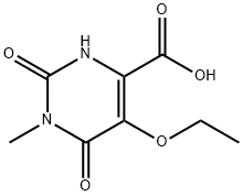 4-Pyrimidinecarboxylicacid,5-ethoxy-1,2,3,6-tetrahydro-1-methyl-2,6-dioxo-(9CI) 结构式