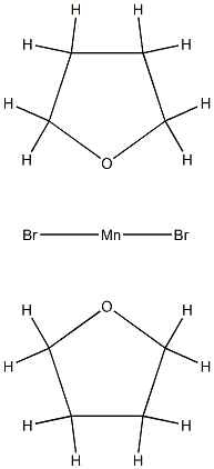 溴化锰(II)双(四氢呋喃) 结构式