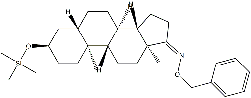3α-(Trimethylsiloxy)-5α-androstan-17-one O-benzyl oxime 结构式