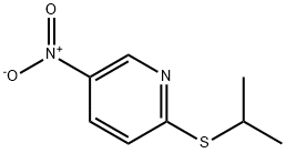 Pyridine,2-[(1-methylethyl)thio]-5-nitro-(9CI) 结构式