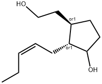 Cyclopentaneethanol, 3-hydroxy-2-(2Z)-2-pentenyl-, (1R,2R)-rel- (9CI) 结构式