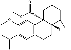 13-Isopropyl-12-methoxypodocarpa-8,11,13-trien-20-oic acid methyl ester 结构式