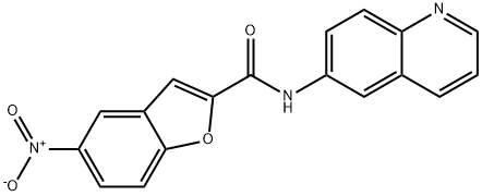 2-Benzofurancarboxamide,5-nitro-N-6-quinolinyl-(9CI) 结构式