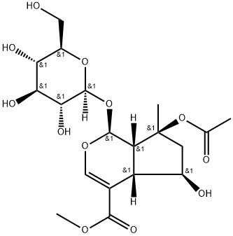8-O-乙酰山栀苷甲酯 结构式