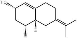 (2S)-2,3,4,4a,5,6,7,8-Octahydro-4β,4aβ-dimethyl-6-(1-methylethylidene)naphthalen-2β-ol 结构式