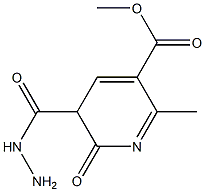 3,5-Pyridinedicarboxylicacid,1,2-dihydro-6-methyl-2-oxo-,5-methylester,3-hydrazide(9CI) 结构式