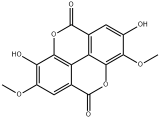 3,4'-O-二甲基鞣花酸 结构式