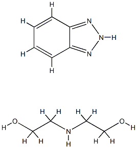 2,2'-iminobisethanol, compound with 1H-benzotriazole 结构式