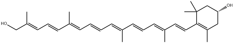 8'-Apo-β,ψ-carotene-3β,8'-diol 结构式