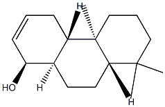 (1S)-1,4,4aβ,4b,5,6,7,8,8aβ,9,10,10aα-Dodecahydro-4bα,8,8-trimethylphenanthren-1β-ol 结构式