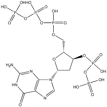 deoxyguanosine-5'-tri-3'-diphosphate 结构式