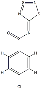 p-Chloro-N-(1,3,2,4-dithiadiazol-3-SIV-5-ylidene)benzamide 结构式