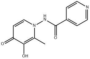 4-Pyridinecarboxamide,N-(3-hydroxy-2-methyl-4-oxo-1(4H)-pyridinyl)-(9CI) 结构式