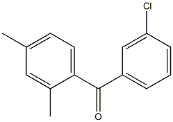 3'-氯-2,4-二甲基二苯甲酮 结构式