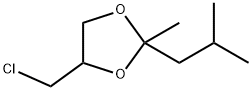 4-(氯甲基)-2-甲基-2-(2-甲基丙基)-1,3-二氧戊环 结构式