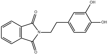 1H-Isoindole-1,3(2H)-dione, 2-[2-(3,4-dihydroxyphenyl)ethyl]- 结构式