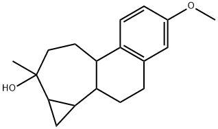 1,1a,1b,2,3,7b,8,9,10,10a-Decahydro-5-methoxy-10-methylcyclopropa[3,4]cyclohepta[1,2-a]naphthalen-10-ol 结构式