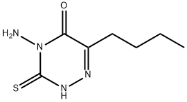 3-硫-4-氨基-6-叔丁基-1,2,4-三嗪-5-酮 结构式