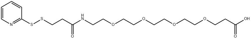 吡啶二硫丙酰胺-四聚乙二醇-丙酸 结构式