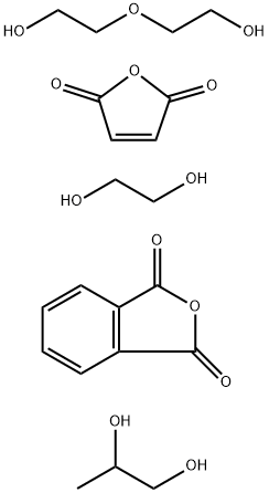 1,3-异苯呋喃二酮与1,2-乙二醇、2,5-呋喃二酮、2,2'-氧代双乙醇和1,2-丙二醇的聚合物 结构式