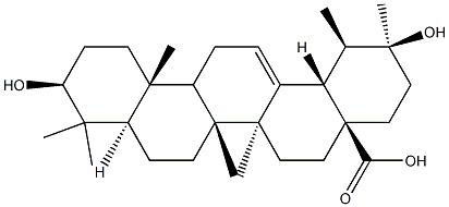 3β,20β-Dihydroxyurs-12-en-28-oic acid 结构式
