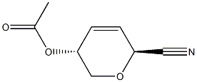L-erythro-Hex-3-enononitrile, 2,6-anhydro-3,4-dideoxy-, 5-acetate (9CI) 结构式