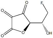 L-threo-2,3-Hexodiulosonic acid, 6-deoxy-6-fluoro-, gamma-lactone (9CI) 结构式