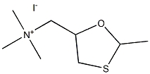 2-methyl-5-trimethylammoniummethyl-1,3-oxathiolane 结构式